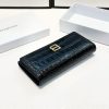 送料込バレンシアガ レプリカ コンチネンタル ウォレット クロコダイル型押し baq34558 - 画像 (6)
