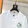 絶対欲しい！モンクレール 刺繍ロゴ Tシャツ 偽物 ★ブラック&ホワイト moe32910 - 画像 (4)