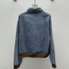 最安値挑戦 ミュウミュウ デニム n級品 ブルゾンジャケット myr03555 - 画像 (2)