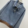 最安値挑戦 ミュウミュウ デニム n級品 ブルゾンジャケット myr03555 - 画像 (3)