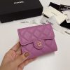 【新色♡】シャネル コピー 三つ折りフラップウォレット パープル 4色 shk15984 - 画像 (2)