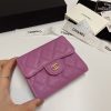 【新色♡】シャネル コピー 三つ折りフラップウォレット パープル 4色 shk15984 - 画像 (8)