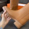 ☆超人気☆【セレブ愛用】エルメス ホースブーツ コピー商品 ブラック erg17653 - 画像 (3)
