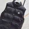 【新作2024AW】モンクレール Badiaダウンベスト 偽物　ロゴ ブラック mog55256 - 画像 (3)