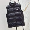【新作2024AW】モンクレール Badiaダウンベスト 偽物　ロゴ ブラック mog55256 - 画像 (2)