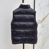 【新作2024AW】モンクレール Badiaダウンベスト 偽物　ロゴ ブラック mog55256 - 画像 (9)