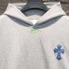 超希少★レア！【クロムハーツ】マルチカラー クロス パーカー 偽物 Kus22821 - 画像 (3)