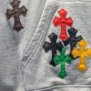 超希少★レア！【クロムハーツ】マルチカラー クロス パーカー 偽物 Kus22821 - 画像 (5)