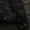 超希少！24FW バレンシアガ All-Overロゴ 偽物 デニムジャケット bax05565 - 画像 (9)