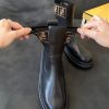 n級 おすすめフェンディ ドミノ ブラックレザー バイカーブーツ 偽物 fem50510 - 画像 (5)