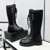 最安値挑戦シャネル スーパーコピー ロゴ コンバットブーツ shp67163 - 画像 (4)