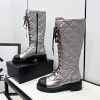 希少シャネル ロゴ コンバットブーツ スーパーコピー shk93315 - 画像 (2)