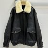 超限定♪ミュウミュウ シアリングトリム レザージャケット 偽物 myu06779