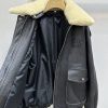 超限定♪ミュウミュウ シアリングトリム レザージャケット 偽物 myu06779 - 画像 (5)