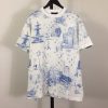 絶対欲しい！【爽やかに決まる】ルイヴィトン★Printed Cotton Tシャツ 偽物 1AGJYZ